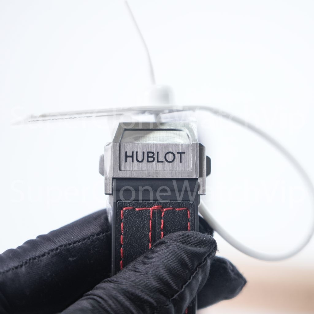 Hublot Big Bang Ferrari Titanium 401.NJ.0123.VR Skeleton Dial Carbon Fiber Bezel 45mm Replica Watches - 9