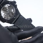 Hublot Big Bang 429.CX.0170.RX Black Ceramic Tourbillon Skeleton Dial Black Ceramic Bezel Black Rubber Strap 45mm Replica Watches - 9