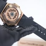 Hublot Big Bang Sang Bleu II King Gold Diamonds 418.OX.2001.RX.1604 Skeleton Dial 45mm Replica Watches - 9