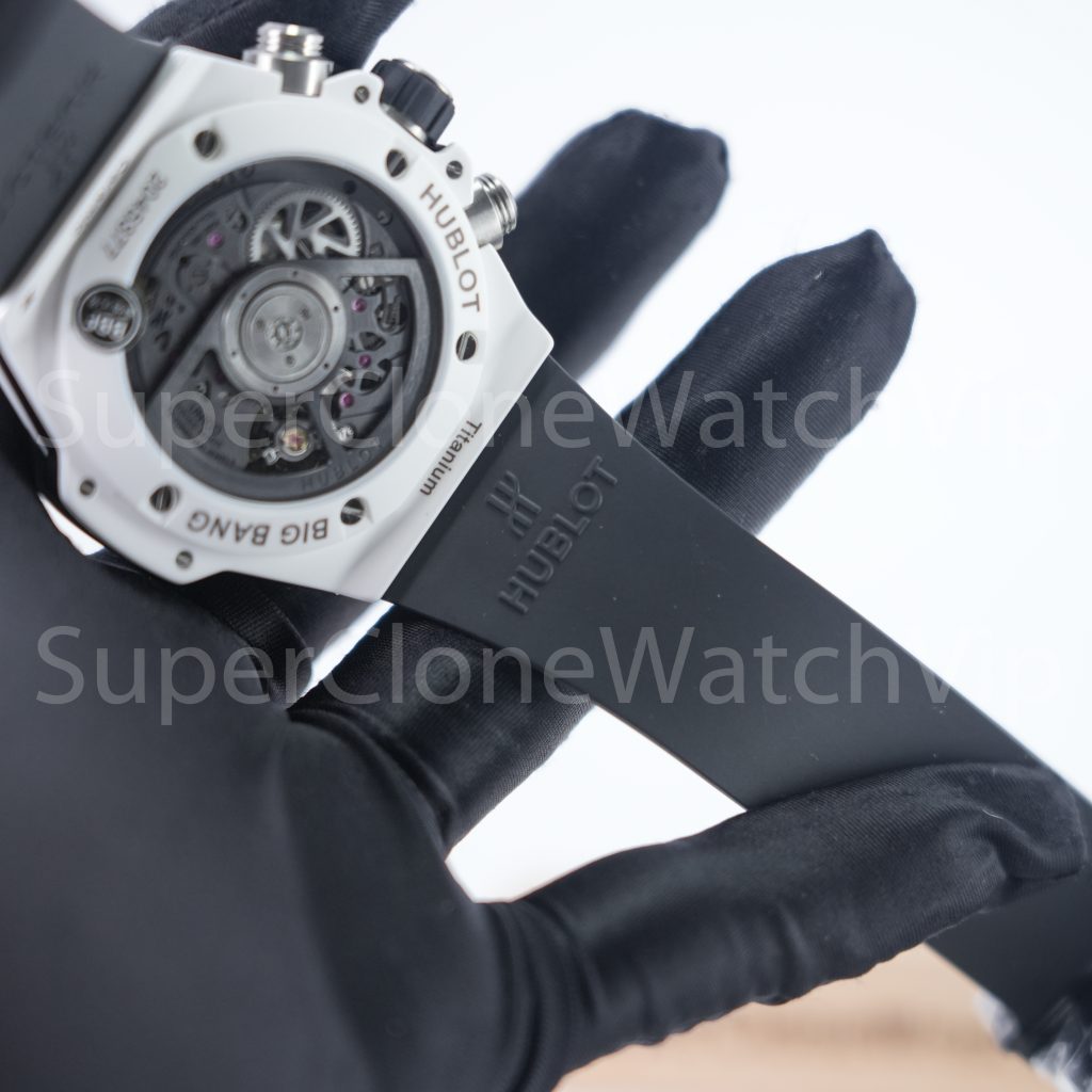 Hublot Big Bang Unico White Ceramic Skeleton Dial 45mm 411.HX.1170.RX Replica Watches - 9