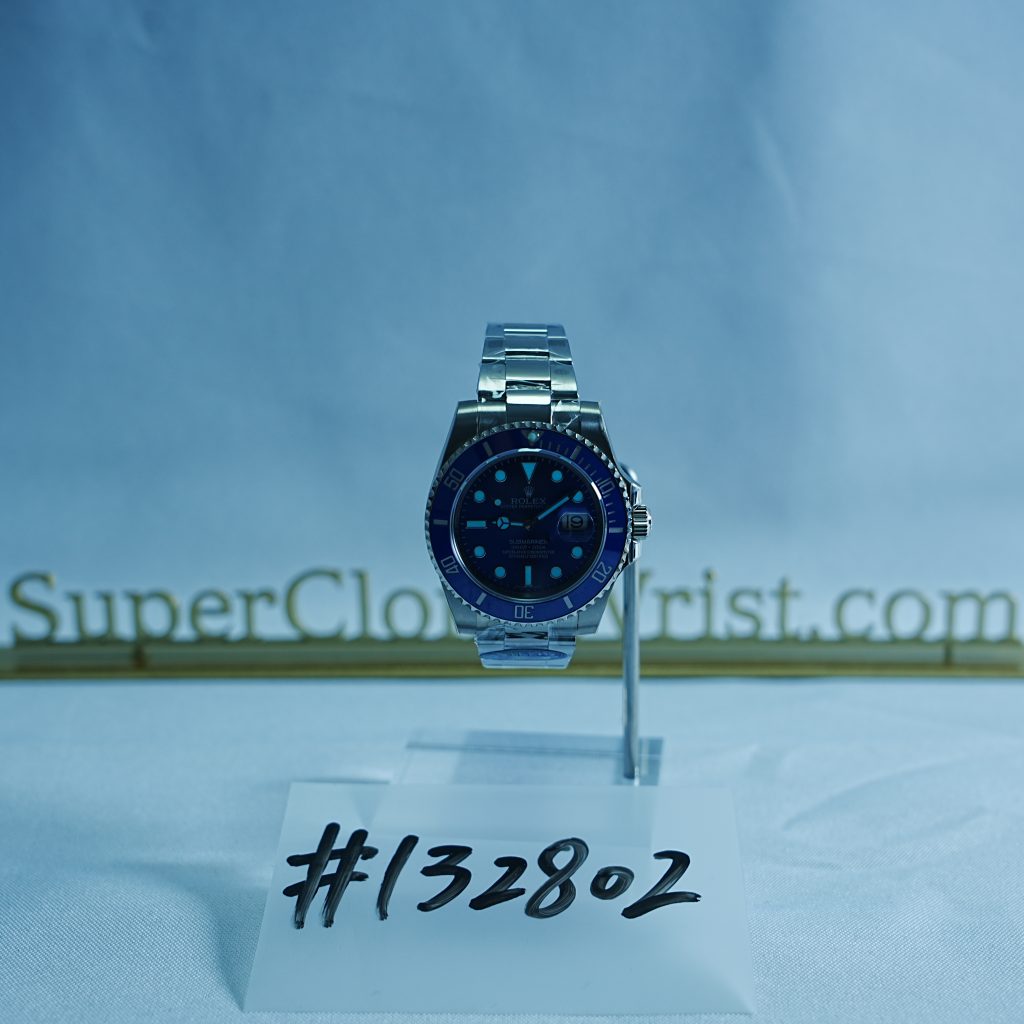 Rolex Submariner Steel Blue Dial Blue Bezel Oyster Bracelet 40mm Replica Watches - DSC00767