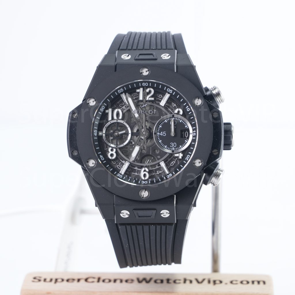 Hublot Big Bang Unico Black Magic 411.CI.1170.RX Black Ceramic Skeleton Dial 45mm Replica Watches