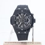 Hublot Big Bang Unico Black Magic 411.CI.1170.RX Black Ceramic Skeleton Dial 45mm Replica Watches