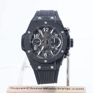 Hublot Big Bang Unico Black Magic 411.CI.1170.RX Black Ceramic Skeleton Dial 45mm Replica Watches