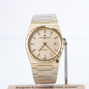 Vacheron Constantin Historiques 222 4200H/222J-B935 Yellow Gold Champagne Dial Fluted Bezel Yellow Gold Bracelet 37mm Replica Watches - 1