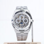 Vacheron Constantin Overseas 4300V/120G-B945 Steel Skeleton Perpetual Calendar Dial Steel Bezel Steel Bracelet 41.5mm Replica Watches - 1