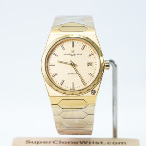 Vacheron Constantin Historiques 222 4200H/222J-B935 Yellow Gold Yellow Gold Dial Yellow Gold Bezel Yellow Gold Hexagonal Bracelet 37mm Replica Watches - 1