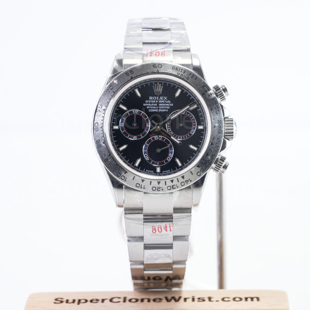 Rolex Cosmograph Daytona 126509 Steel Black Dial Steel Bezel Oyster Bracelet 40mm Replica Watches - 1