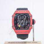 Richard Mille RM 27-03 Red Carbon Fiber Skeleton Dial Red Carbon Fiber Bezel Black Fabric Strap 40mm Replica Watches - 1