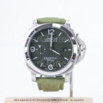 Panerai Luminor Marina eSteel PAM01356 Verde Smeraldo Green Gradient Dial Fabric Strap 44mm Replica Watches - 1