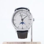 Vacheron Constantin Patrimony 4010U/000G-B330 Steel Silver Opaline Dial Steel Bezel Black Leather Strap 42.5mm Replica Watches - 1