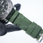 Panerai Submersible Verde Militare PAM01055 Steel Green Dial Green Rubber Strap 42mm Replica Watches - 10