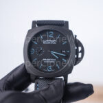 Panerai Luminor Marina PAM02661 Carbotech Black Dial Blue Lume Black Rubber Strap 44mm Replica Watches - 10