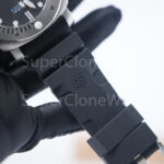 Panerai Submersible PAM00973 Steel Black Dial Brushed Steel Bezel Black Rubber Strap 42mm Replica Watches - 10