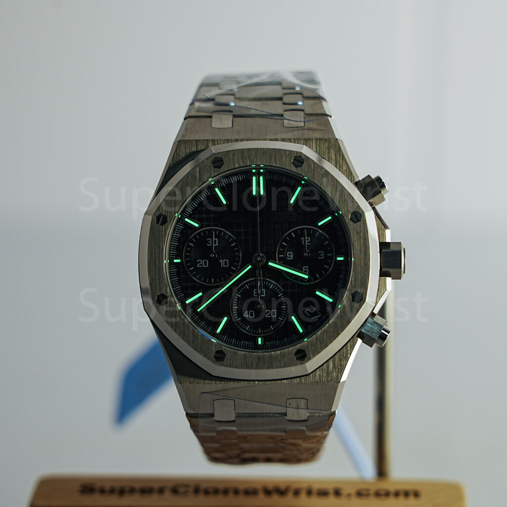 Audemars Piguet Royal Oak 26240ST.OO.1320ST.02 Steel Black Dial Steel Bezel Steel Bracelet 41mm Replica Watches - 2