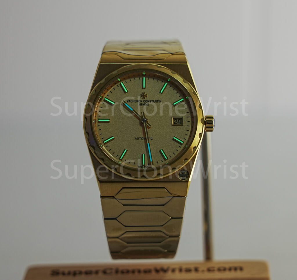 Vacheron Constantin Historiques 222 4200H/222J-B935 Yellow Gold Champagne Dial Fluted Bezel Yellow Gold Bracelet 37mm Replica Watches - 2