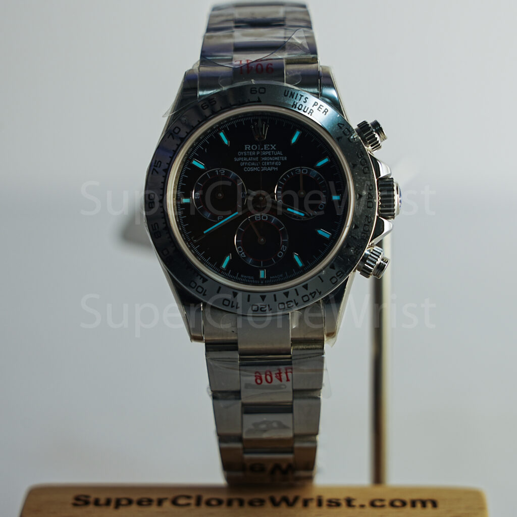 Rolex Cosmograph Daytona 126509 Steel Black Dial Steel Bezel Oyster Bracelet 40mm Replica Watches - 2