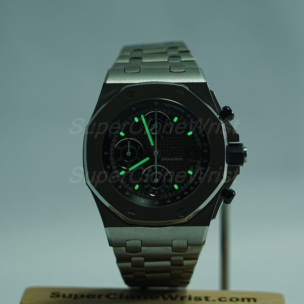 Audemars Piguet Royal Oak Offshore Steel Model Chronograph Grey Tapisserie Dial Steel Bracelet 42mm Replica Watches - 2