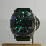 Panerai Submersible Verde Militare PAM01055 Steel Green Dial Green Rubber Strap 42mm Replica Watches - 2