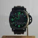 Panerai Luminor Marina Navy SEALs PAM01412 Brunito eSteel Grey-Black Gradient Dial Black Rubber Strap 44mm Replica Watches - 2