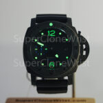 Panerai Luminor Submersible 1950 PAM00616 Carbotech Black Dial Carbon Fiber Bezel Black Rubber Strap 47mm Replica Watches - 2