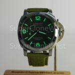 Panerai Luminor Marina eSteel PAM01356 Verde Smeraldo Green Gradient Dial Fabric Strap 44mm Replica Watches - 2