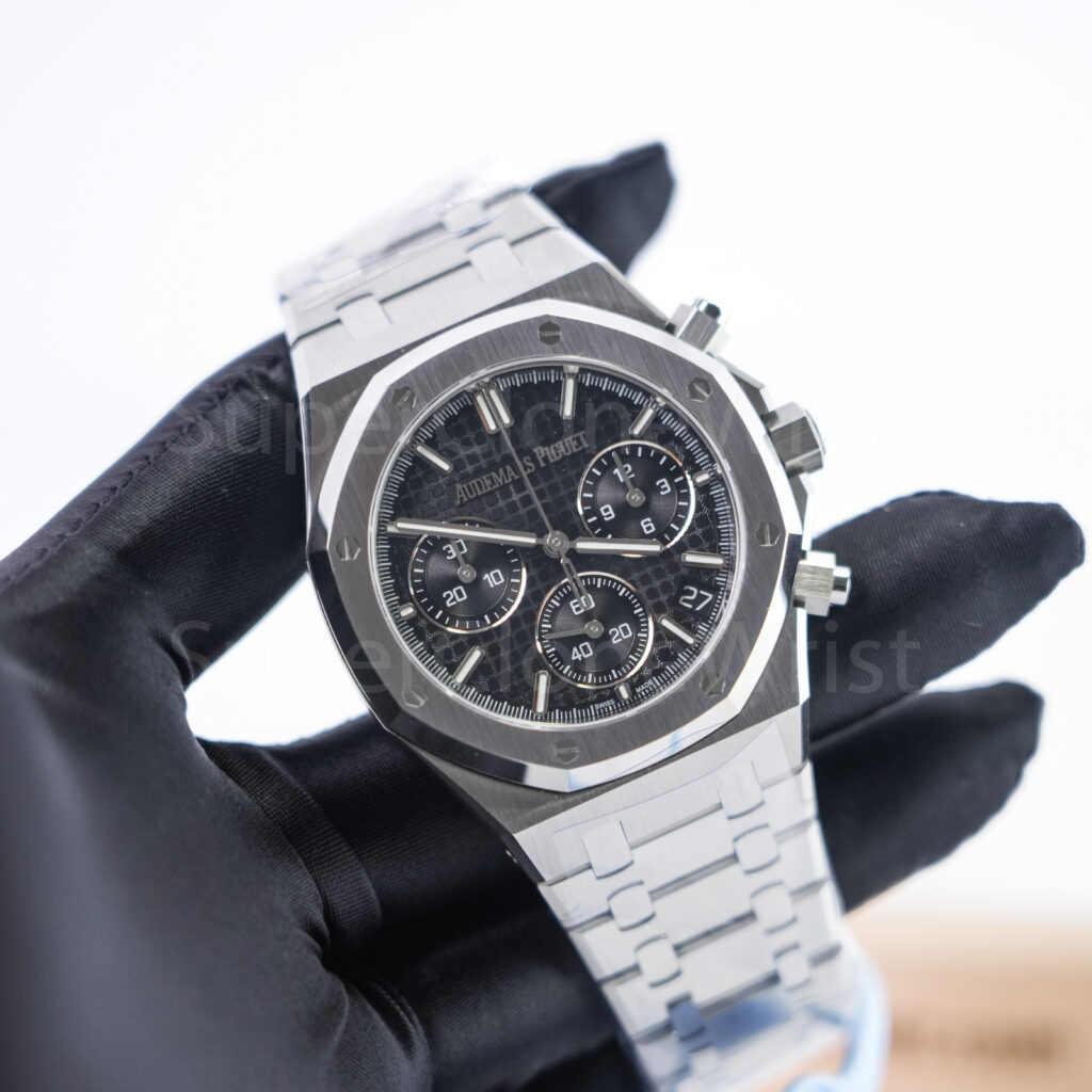 Audemars Piguet Royal Oak 26240ST.OO.1320ST.02 Steel Black Dial Steel Bezel Steel Bracelet 41mm Replica Watches - 3