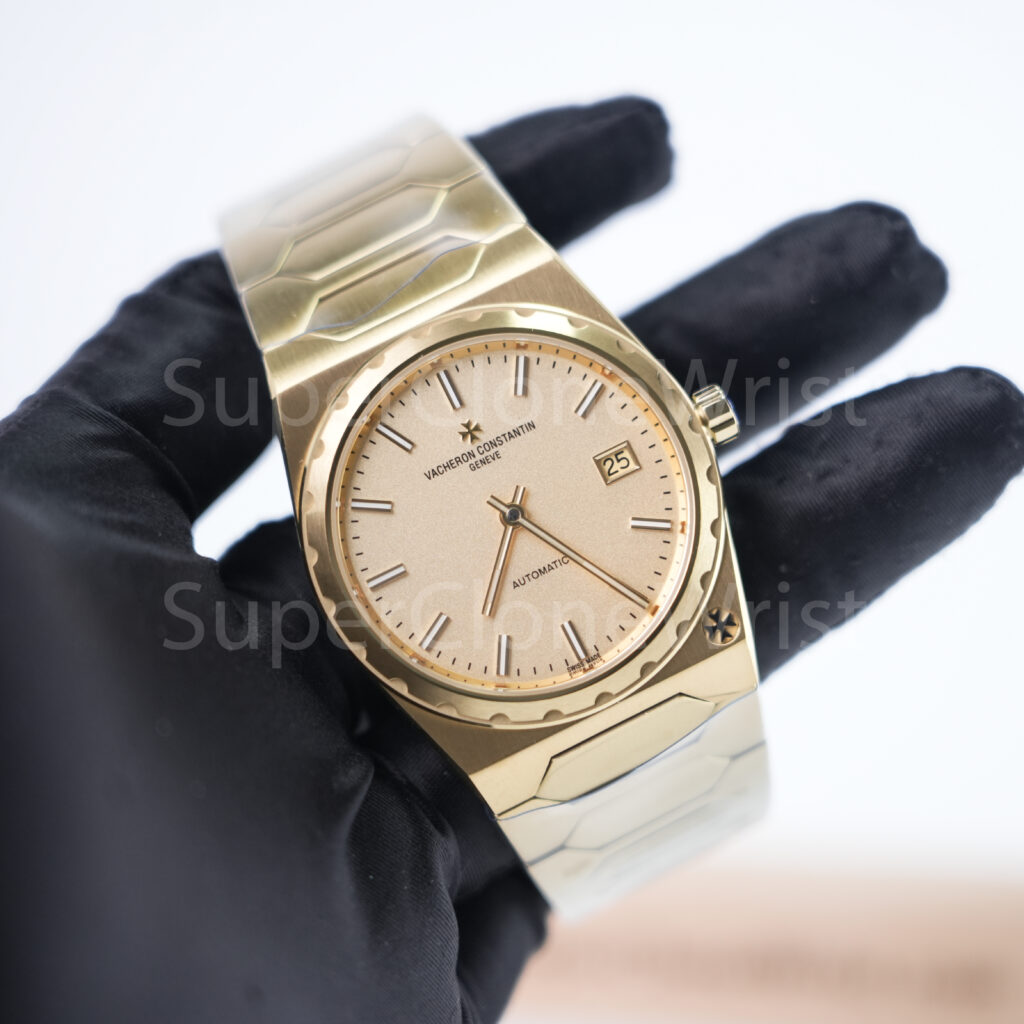 Vacheron Constantin Historiques 222 4200H/222J-B935 Yellow Gold Champagne Dial Fluted Bezel Yellow Gold Bracelet 37mm Replica Watches - 3
