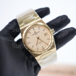 Vacheron Constantin Historiques 222 4200H/222J-B935 Yellow Gold Champagne Dial Fluted Bezel Yellow Gold Bracelet 37mm Replica Watches - 3