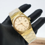 Vacheron Constantin Historiques 222 4200H/222J-B935 Yellow Gold Yellow Gold Dial Yellow Gold Bezel Yellow Gold Hexagonal Bracelet 37mm Replica Watches - 3
