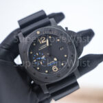 Panerai Luminor Submersible 1950 PAM00616 Carbotech Black Dial Carbon Fiber Bezel Black Rubber Strap 47mm Replica Watches - 3