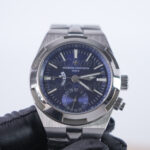 Vacheron Constantin Overseas Dual Time 7900V/110A-B154 Steel Blue Dial Steel Bezel Steel Bracelet 41mm Replica Watches - 4