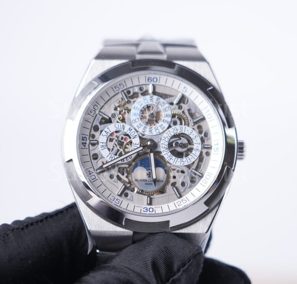 Vacheron Constantin Overseas 4300V/120G-B945 Steel Skeleton Perpetual Calendar Dial Steel Bezel Steel Bracelet 41.5mm Replica Watches - 4