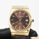 Vacheron Constantin Historiques 222 Yellow Gold Brown Sunburst Dial Yellow Gold Bezel Yellow Gold Hexagonal Bracelet 37mm Replica Watches - 4