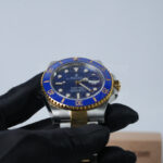 Rolex Submariner Date Two-Tone Blue Dial Blue Ceramic Bezel Oyster Bracelet 41mm Replica Watches - 4