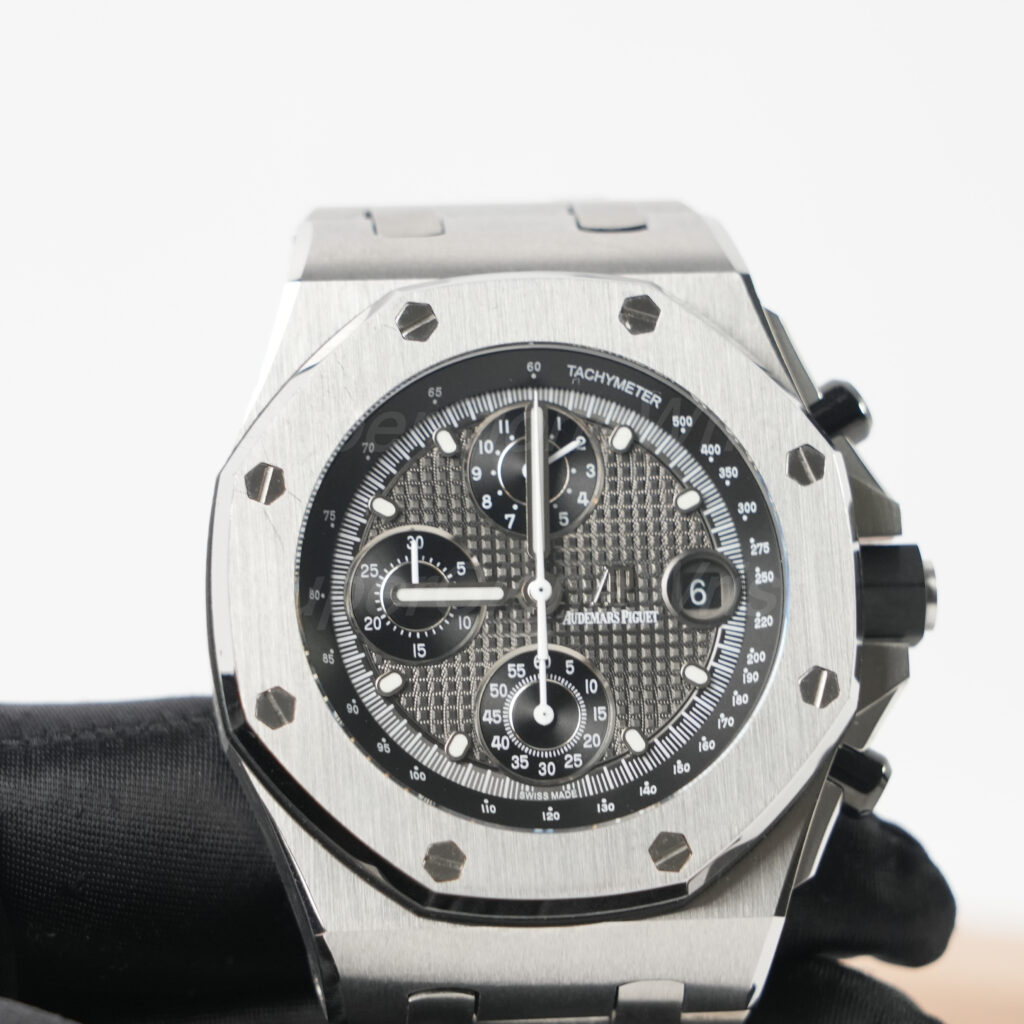 Audemars Piguet Royal Oak Offshore Steel Model Chronograph Grey Tapisserie Dial Steel Bracelet 42mm Replica Watches - 4
