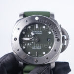 Panerai Submersible Verde Militare PAM01055 Steel Green Dial Green Rubber Strap 42mm Replica Watches - 4