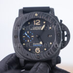 Panerai Luminor Submersible 1950 PAM00616 Carbotech Black Dial Carbon Fiber Bezel Black Rubber Strap 47mm Replica Watches - 4