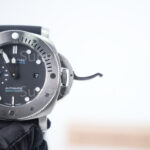 Panerai Submersible PAM00973 Steel Black Dial Brushed Steel Bezel Black Rubber Strap 42mm Replica Watches - 5