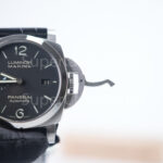 Panerai Luminor Marina PAM01312 Steel Model Black Dial Black Leather Strap 44mm Replica Watches - 6