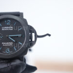 Panerai Luminor Marina PAM02661 Carbotech Black Dial Blue Lume Black Rubber Strap 44mm Replica Watches - 6