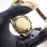 Rolex Cosmograph Daytona 126518LN 18K Yellow Gold Black Diamond Dial Ceramic Bezel Oysterflex Strap 40mm Replica Watches - 7