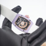 Richard Mille RM 07-03 Bonbon Steel Marshmallow Dial Steel Bezel White Rubber Strap 31mm Replica Watches - 7