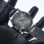 IWC Pilot's Watch Automatic TOP GUN Steel Model Black Dial Black Leather Strap 41mm Replica Watches - 7