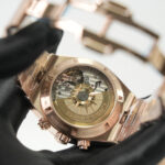 Vacheron Constantin Overseas Chronograph 5500V/110R-B732 Rose Gold Blue Dial Rose Gold Bezel Rose Gold Bracelet 42.5mm Replica Watches - 8