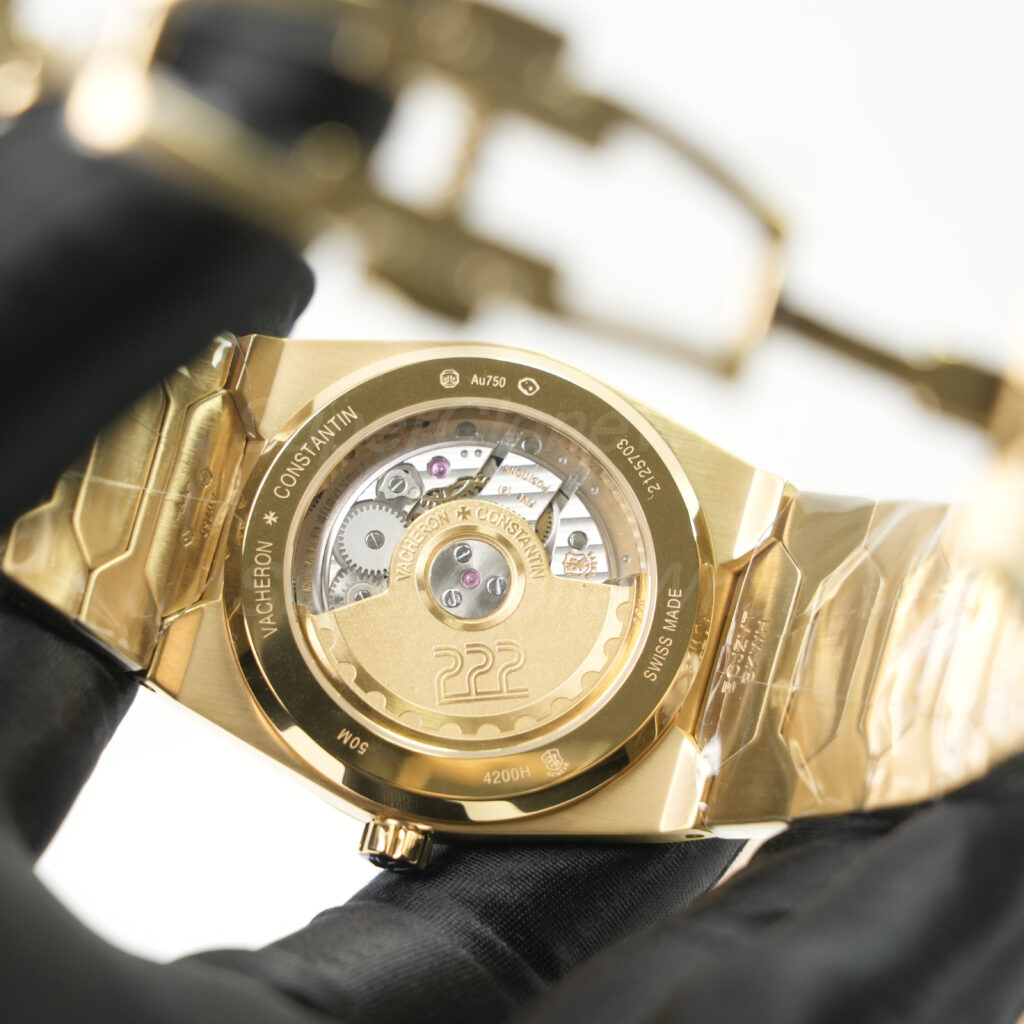 Vacheron Constantin Historiques 222 Yellow Gold Brown Sunburst Dial Yellow Gold Bezel Yellow Gold Hexagonal Bracelet 37mm Replica Watches - 8