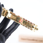 Rolex Day-Date 36 18238 18K Yellow Gold Black Onyx Dial Fluted Bezel President Bracelet Replica Watches - 8