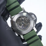 Panerai Submersible Verde Militare PAM01055 Steel Green Dial Green Rubber Strap 42mm Replica Watches - 8