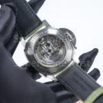 Panerai Luminor Marina eSteel PAM01356 Verde Smeraldo Green Gradient Dial Fabric Strap 44mm Replica Watches - 8