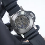 Panerai Submersible PAM00973 Steel Black Dial Brushed Steel Bezel Black Rubber Strap 42mm Replica Watches - 8